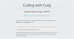 Desktop Screenshot of codingwithcody.com