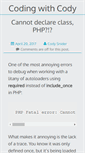 Mobile Screenshot of codingwithcody.com