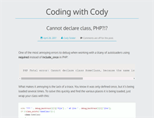 Tablet Screenshot of codingwithcody.com